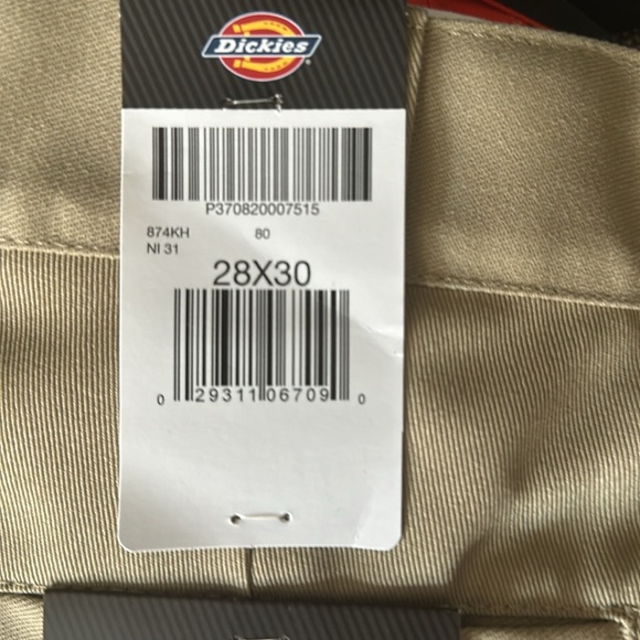 Dickies Original 874® Work Pants in Khaki, size 28x30. Brand new! NWT! - Picture 7 of 7